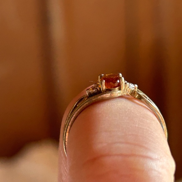 Energy Muse Orange Kyanite Ring Women Crystal - Picture 5 of 6